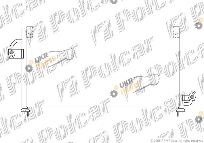 Радиатор кондиционера Polcar 7240K8C2