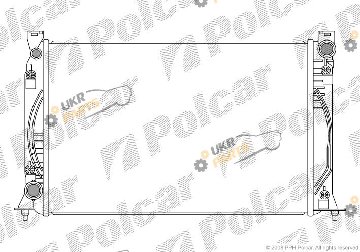 Радиатор охлаждения двигателя Polcar 1338081X