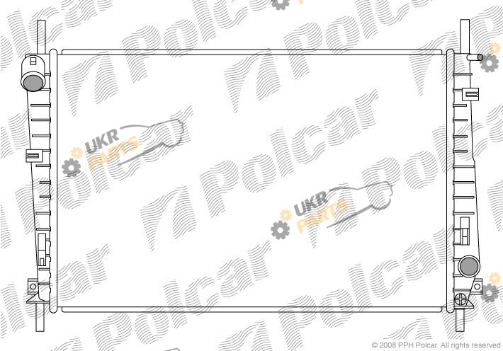 Радиатор охлаждения двигателя Polcar 321808-2
