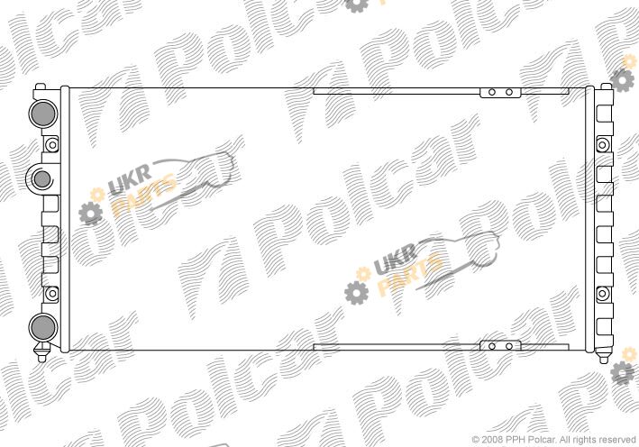 Радиатор охлаждения двигателя Polcar 671308-5