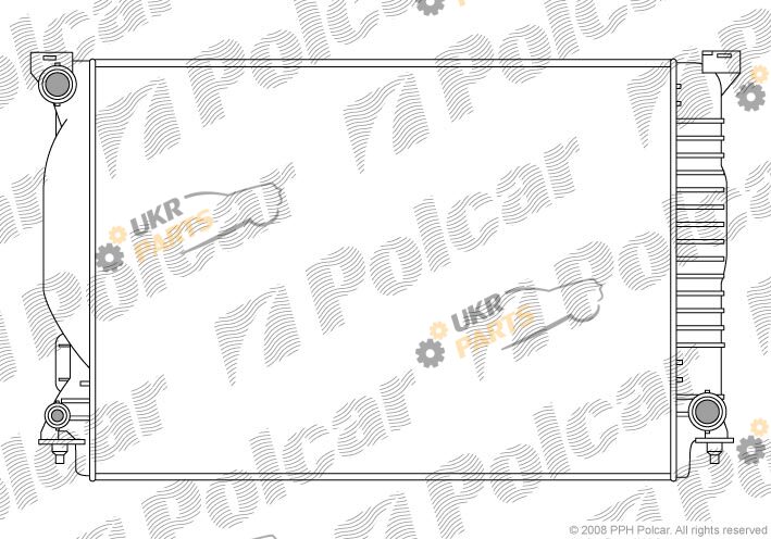 Радиатор охлаждения двигателя Polcar 133408-5