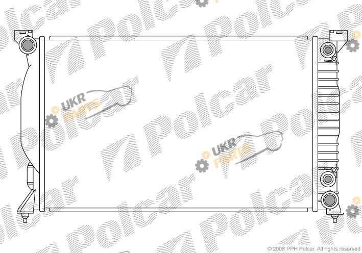 Радиатор охлаждения двигателя Polcar 133408-7