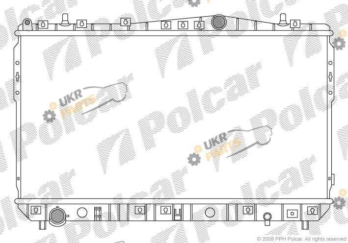 Радиатор охлаждения двигателя Polcar 250508-1