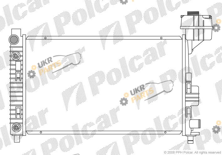 Радиатор охлаждения двигателя Polcar 500508-1