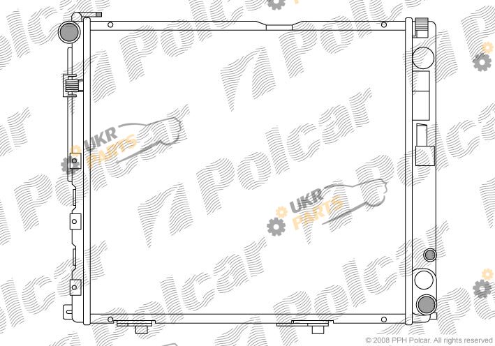 Радиатор охлаждения двигателя Polcar 50240803