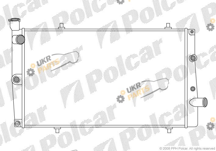 Радиатор охлаждения двигателя Polcar 573708-5