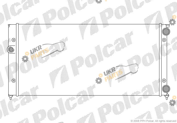 Радиатор охлаждения двигателя Polcar 953808A4