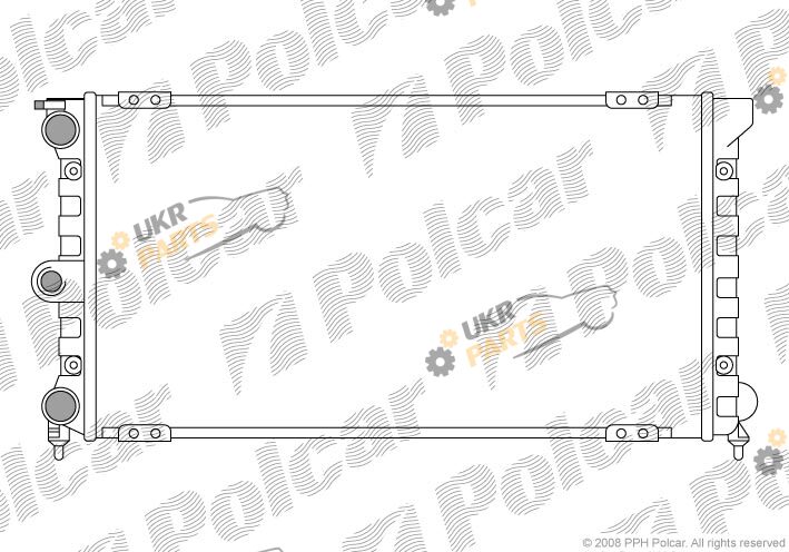 Радиатор охлаждения двигателя Polcar 954308A5