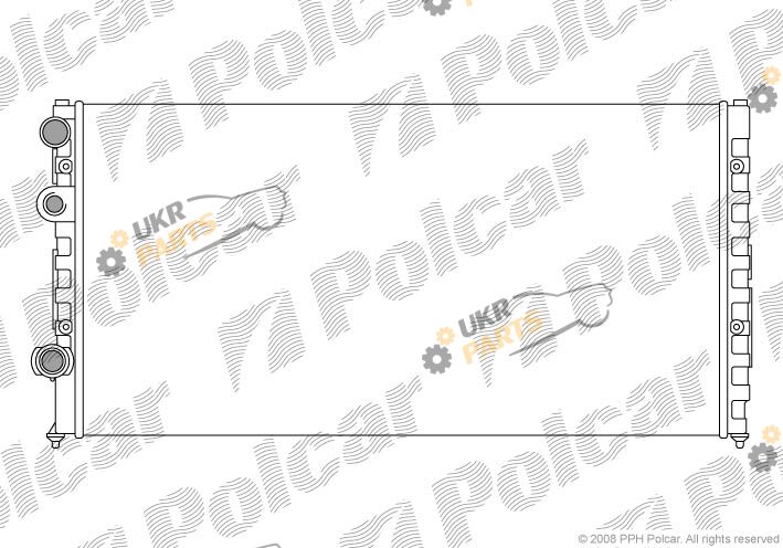 Радиатор охлаждения двигателя Polcar 954708A2