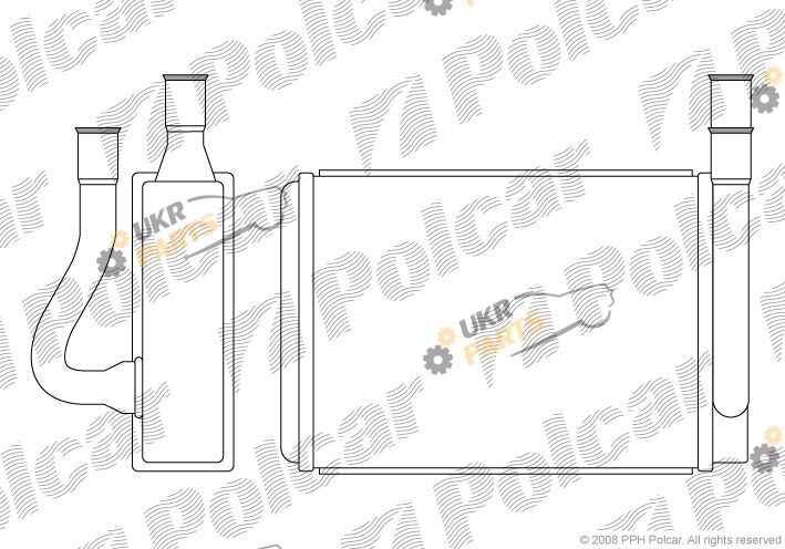 Радиатор печки Polcar 4021N8-1