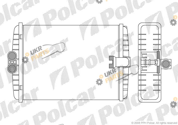 Радиатор печки Polcar 5015N8-1