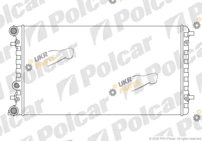 Радиатор охлаждения двигателя Polcar 950108A1