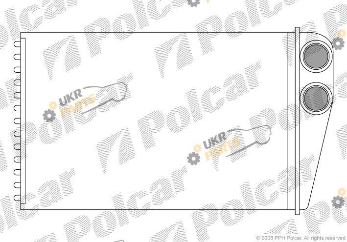 Радиатор печки Polcar 6012N8-1