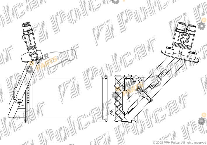 Радиатор печки Polcar 6032N8-3