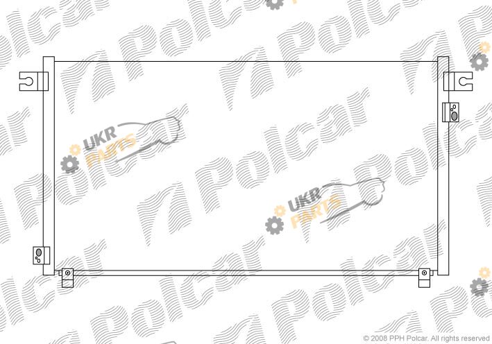 Радиатор кондиционера Polcar 2777K8C3