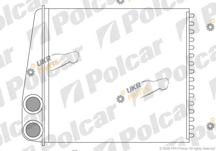 Радиатор печки Polcar 1331N8-1