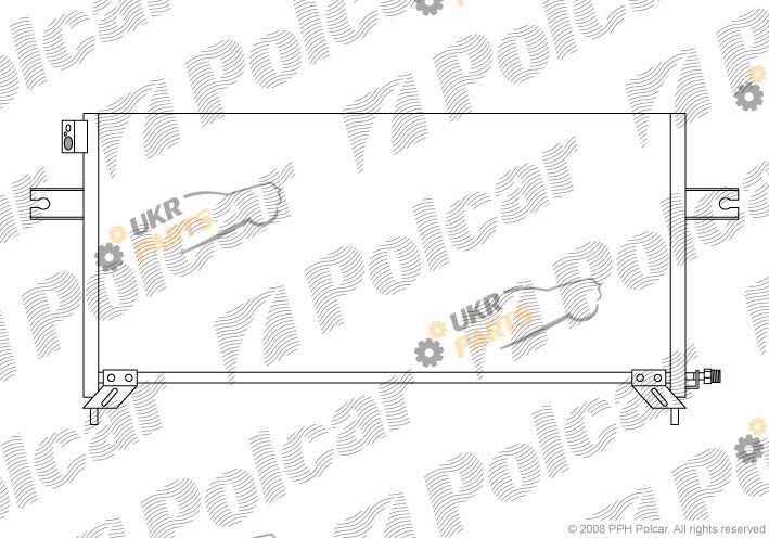 Радиатор кондиционера Polcar 2796K8C1