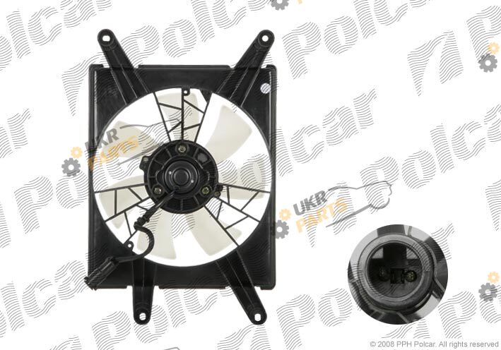 Вентилятор радиатора кондиционера polcar 400123W2