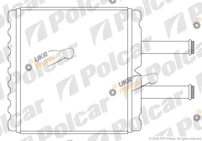 Радиатор печки Polcar 4105N8A1