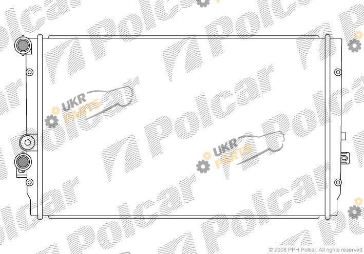 Радиатор охлаждения двигателя Polcar 954108-4