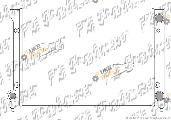Радиатор охлаждения двигателя Polcar 954608A1