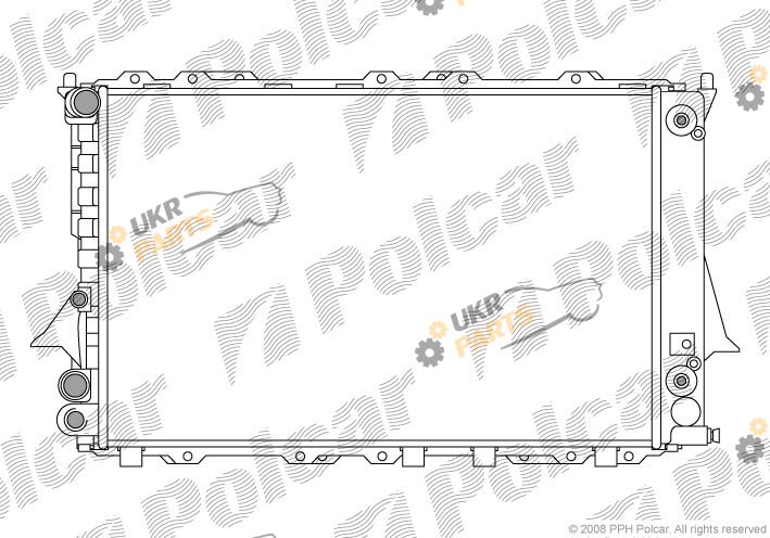 Радиатор охлаждения двигателя Polcar 131608A5