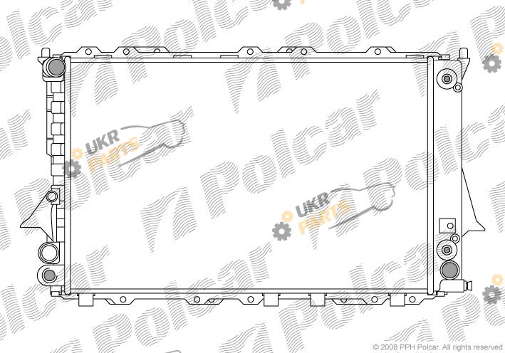 Радиатор охлаждения двигателя Polcar 131608A6