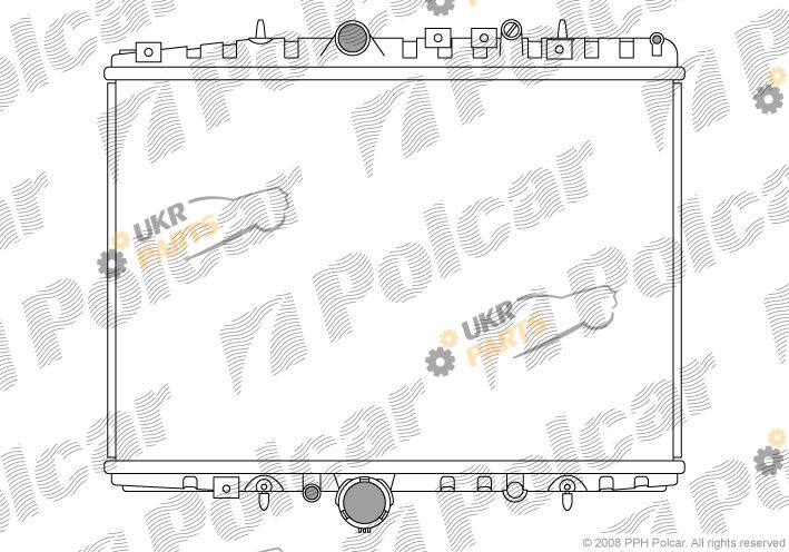Радиатор охлаждения двигателя Polcar 233208-6