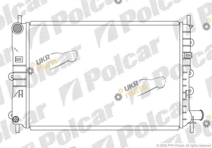 Радиатор охлаждения двигателя Polcar 320608-4