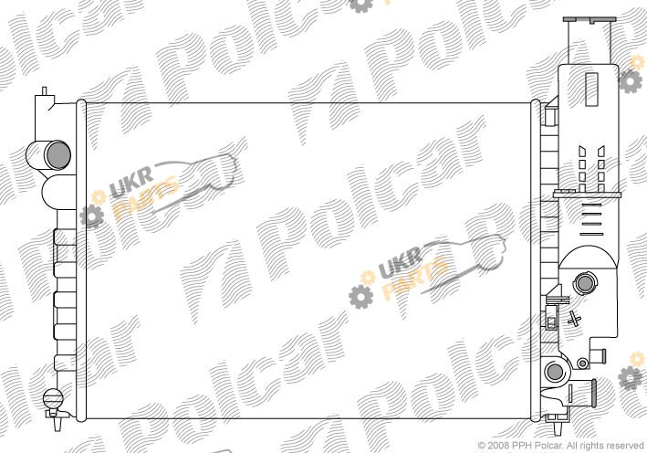 Радиатор охлаждения двигателя Polcar 576508-1