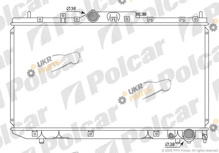 Радиатор охлаждения двигателя Polcar 8124084K