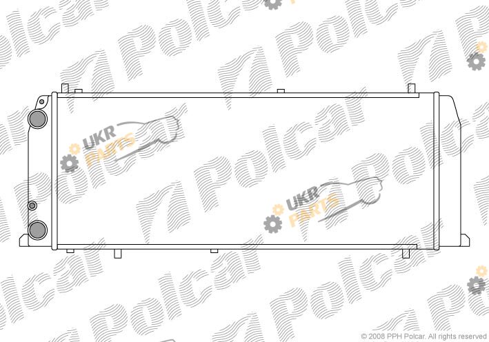 Радиатор охлаждения двигателя Polcar 131508A4