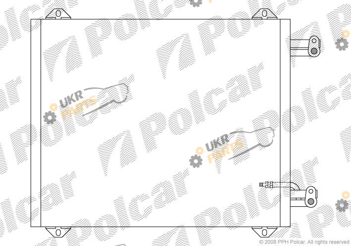 Радиатор кондиционера Polcar 1322K8C1