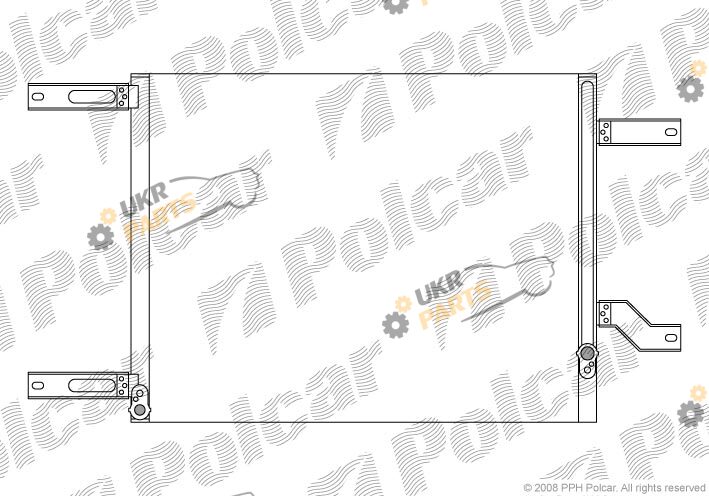 Радиатор кондиционера Polcar 1407K8C1