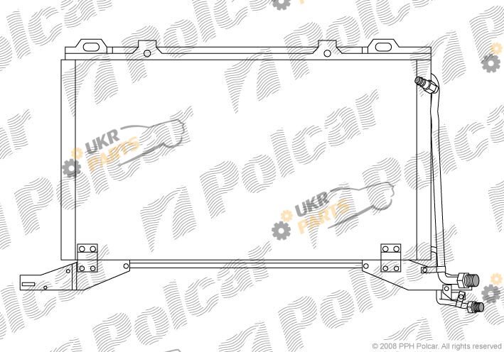 Радиатор кондиционера Polcar 5015K8C3