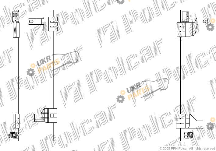 Радиатор кондиционера Polcar 5044K8C1
