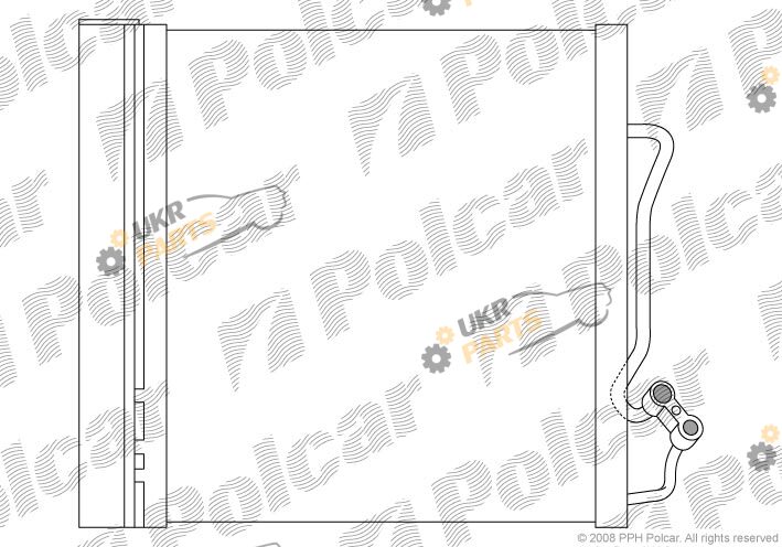 Радиатор кондиционера Polcar 5095K8C1