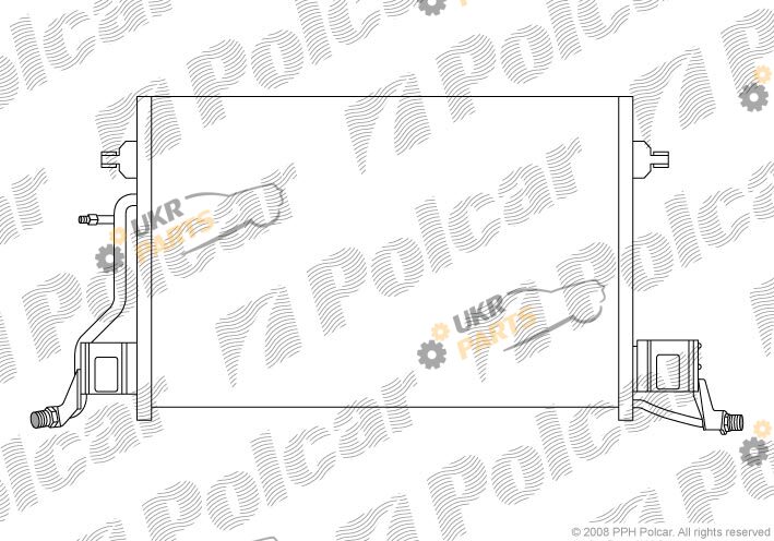 Радиатор кондиционера Polcar 1327K8C2