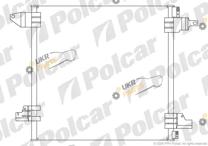 Радиатор кондиционера Polcar 5044K8C3