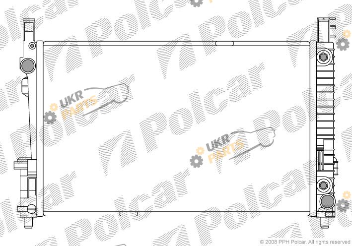Радиатор охлаждения двигателя Polcar 5006081X