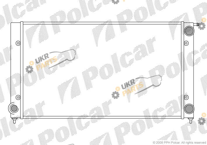 Радиатор охлаждения двигателя Polcar 953408A4