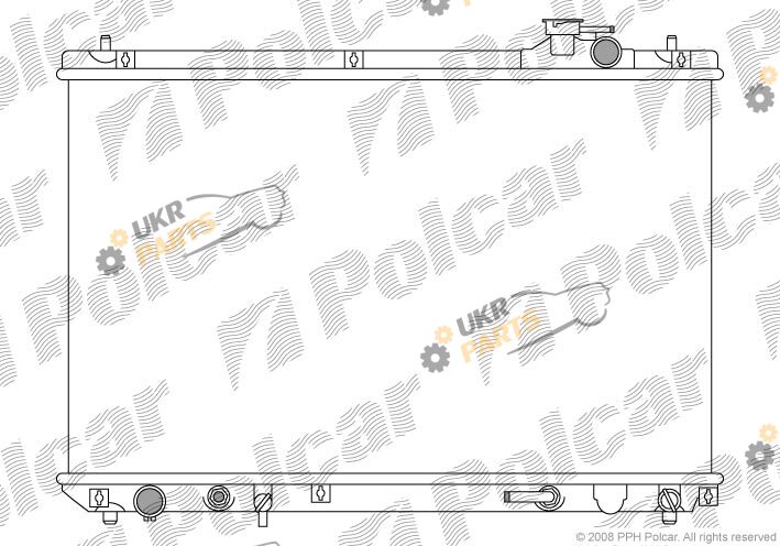 Радиатор охлаждения двигателя Polcar 806008-1