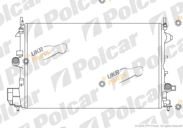 Радиатор охлаждения двигателя Polcar 5518085X