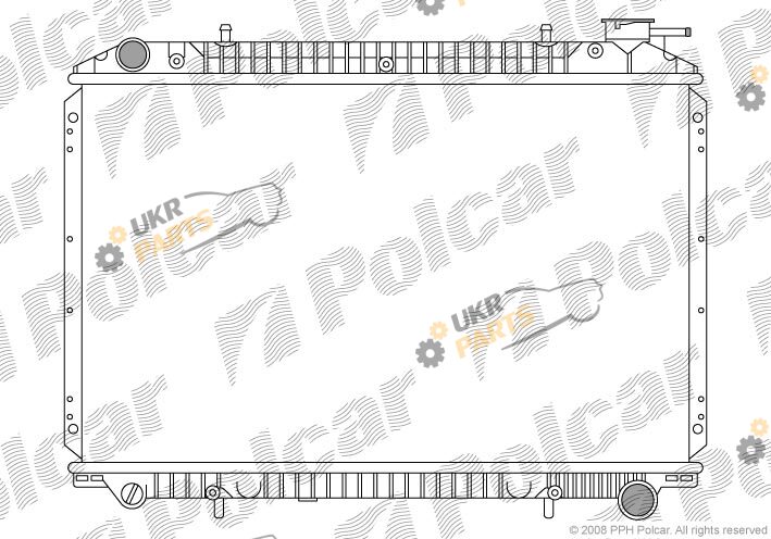 Радиатор охлаждения двигателя Polcar 275008-7