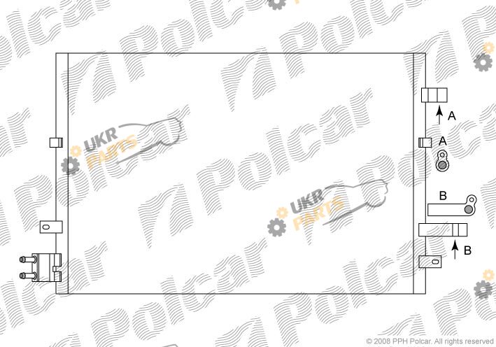 Радиатор кондиционера Polcar 3218K8C3