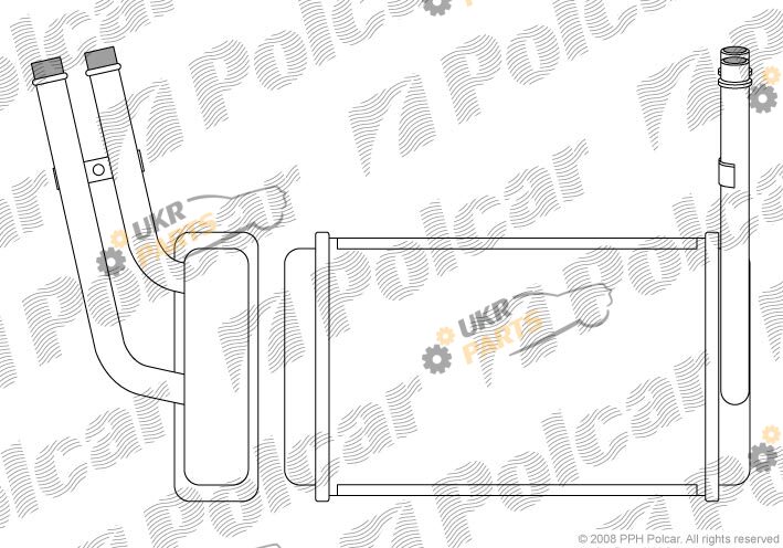 Радиатор печки Polcar 3244N8-2