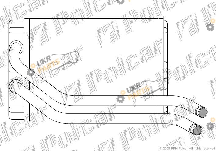 Радиатор печки Polcar 4050N82X