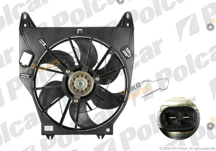 Вентилятор охлаждения двигателя Polcar 606023W2