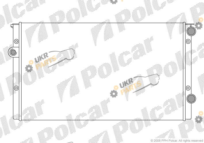 Радиатор охлаждения двигателя Polcar 953808A5