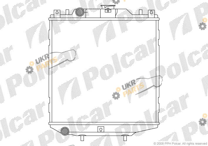 Радиатор охлаждения двигателя Polcar 290108A1